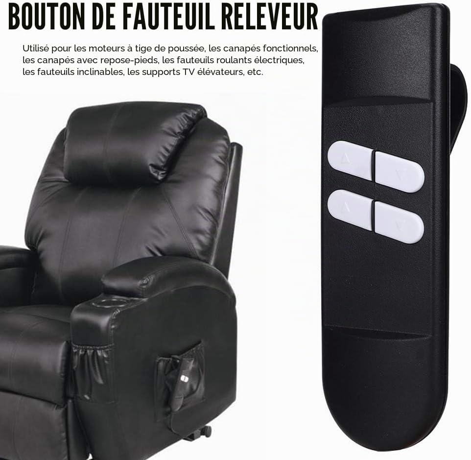Télécommande de Fauteuil Relax 6 Boutons 5 Broches - 25% de remise