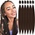 Extensions Cheveux Tressés Brun Chocolat 76cm - 6 Paquets - 30% de remise