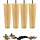 Lot de 4 pieds de meuble bois massif 10 cm M8 - 28% de remise
