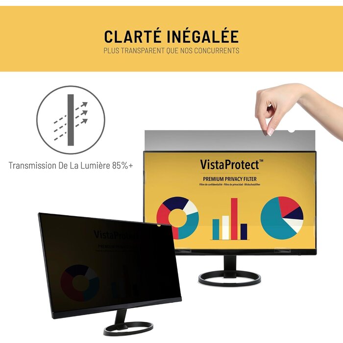 Filtre Confidentialité 23 pouces 16:9 - Anti-Lumière Bleue - 33% de remise