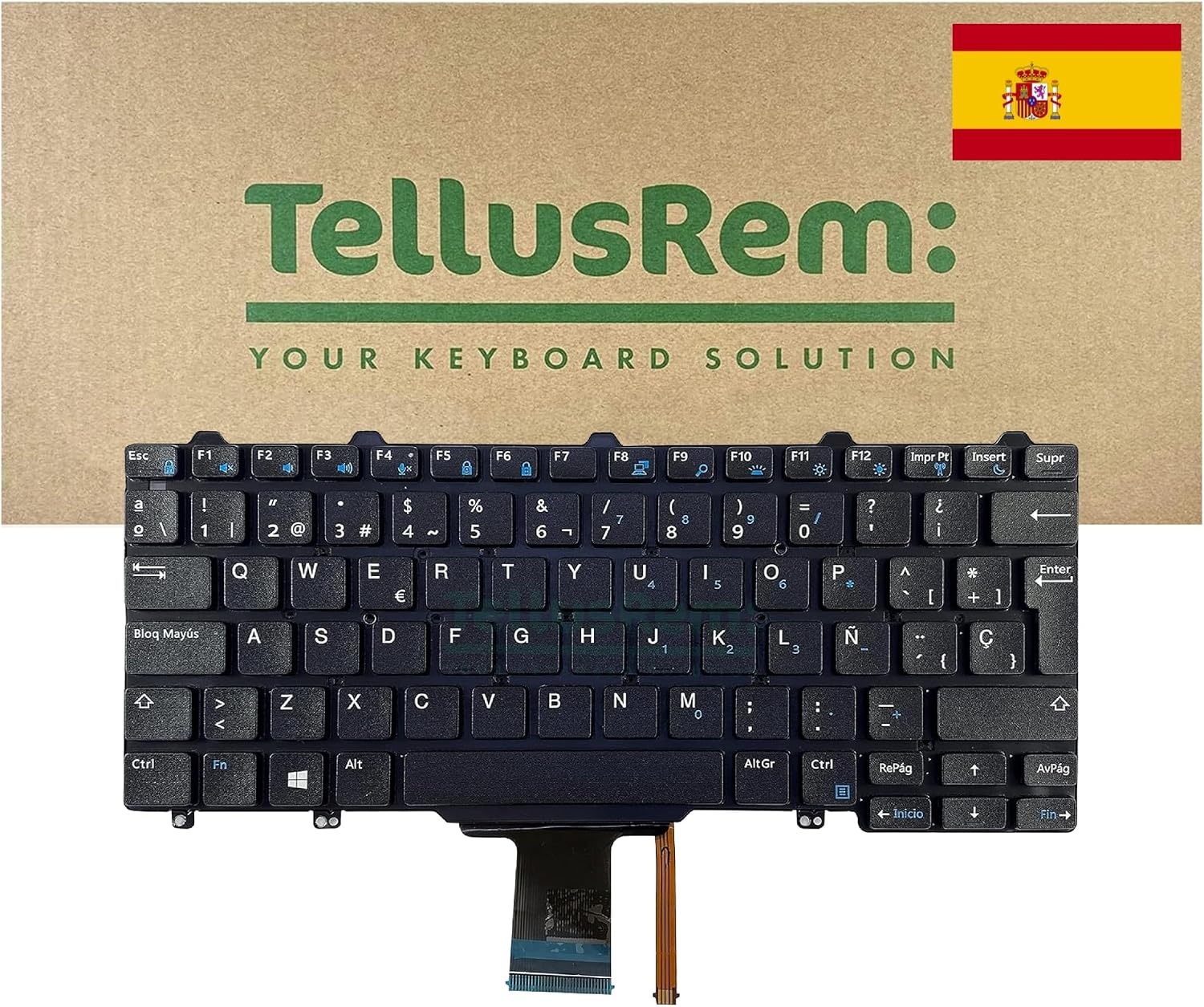 Clavier AZERTY rétroéclairé pour Dell Latitude 42x19x2 - 32% de remise