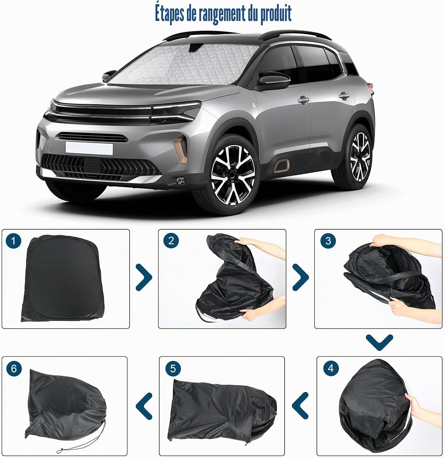 Pare-soleil sur mesure pour C5 Aircross (2017-2024) - 31% de remise