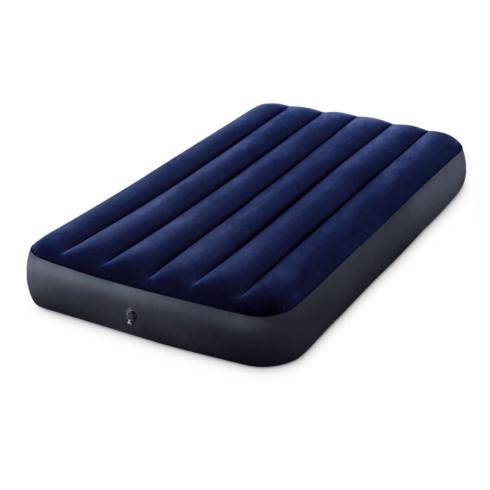 Matelas gonflable velours 191x99cm - Bleu - 31% de remise