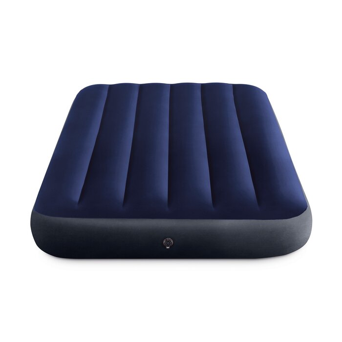 Matelas gonflable velours 191x99cm - Bleu - 31% de remise