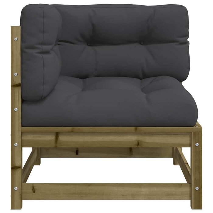 Canapé d'angle en bois de pin - 34% de remise - Déballé