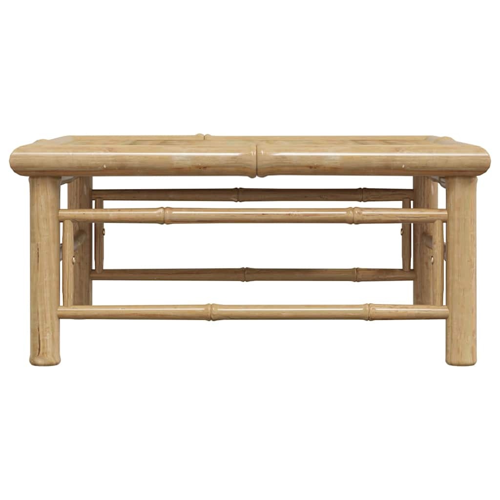 Table de jardin basse en bambou 65x65 cm - 34% de remise