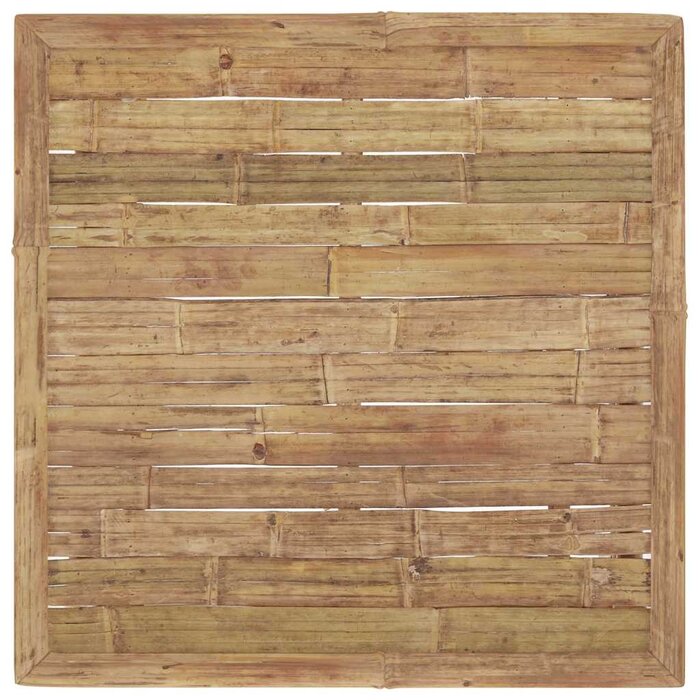 Table de jardin basse en bambou 65x65 cm - 34% de remise