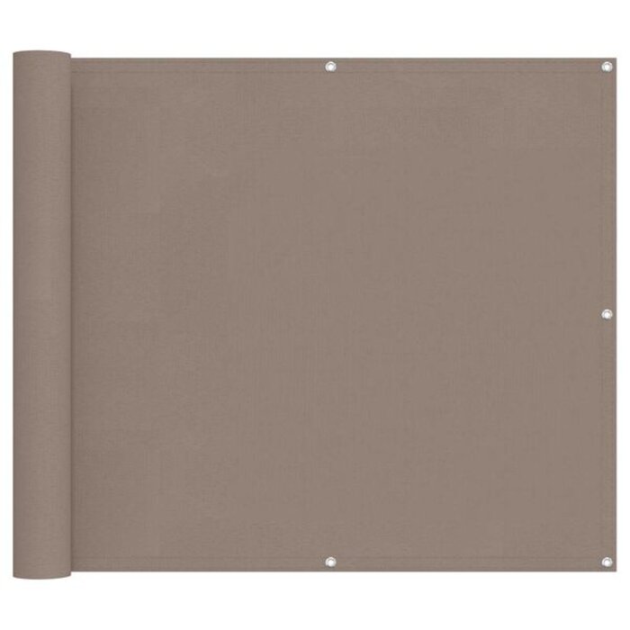 Brise-vue pour balcon 100x300 cm - Tissu Oxford - Taupe - 30% de remise