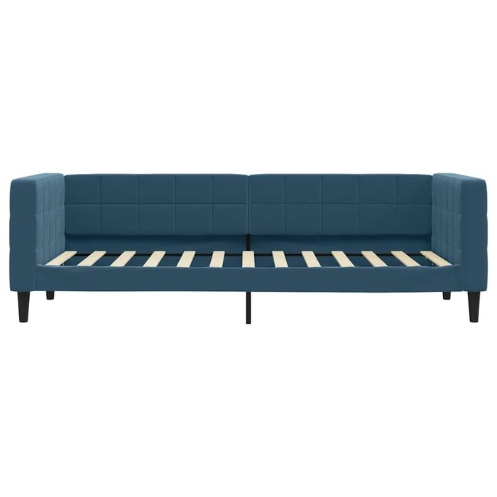 Canapé-lit 80x200 cm en velours bleu - 35% de remise