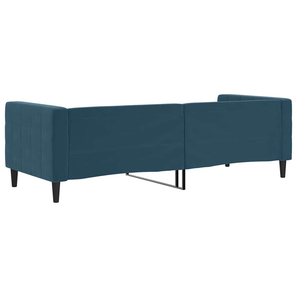 Canapé-lit 80x200 cm en velours bleu - 35% de remise