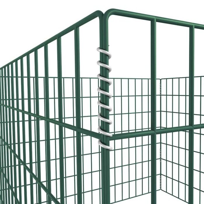 Composteur de jardin en acier 100x100x70cm - 33% de remise