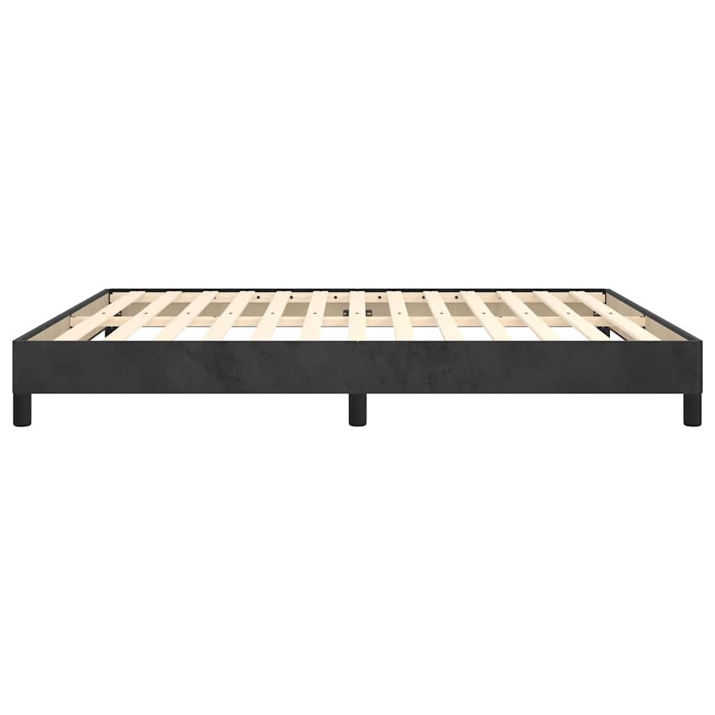 Cadre de lit en velours noir 160x200 cm - 34% de remise