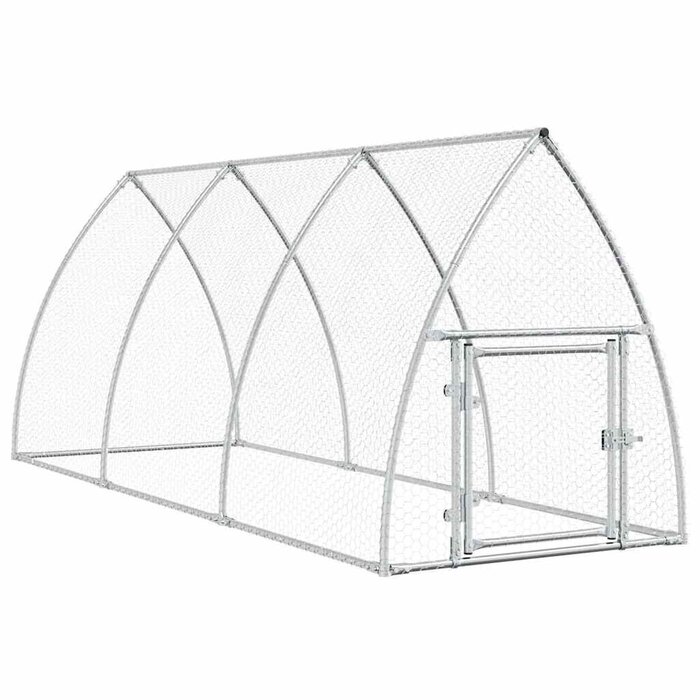 Poulailler en acier galvanisé 300x105x120cm - 34% de remise - Déballé