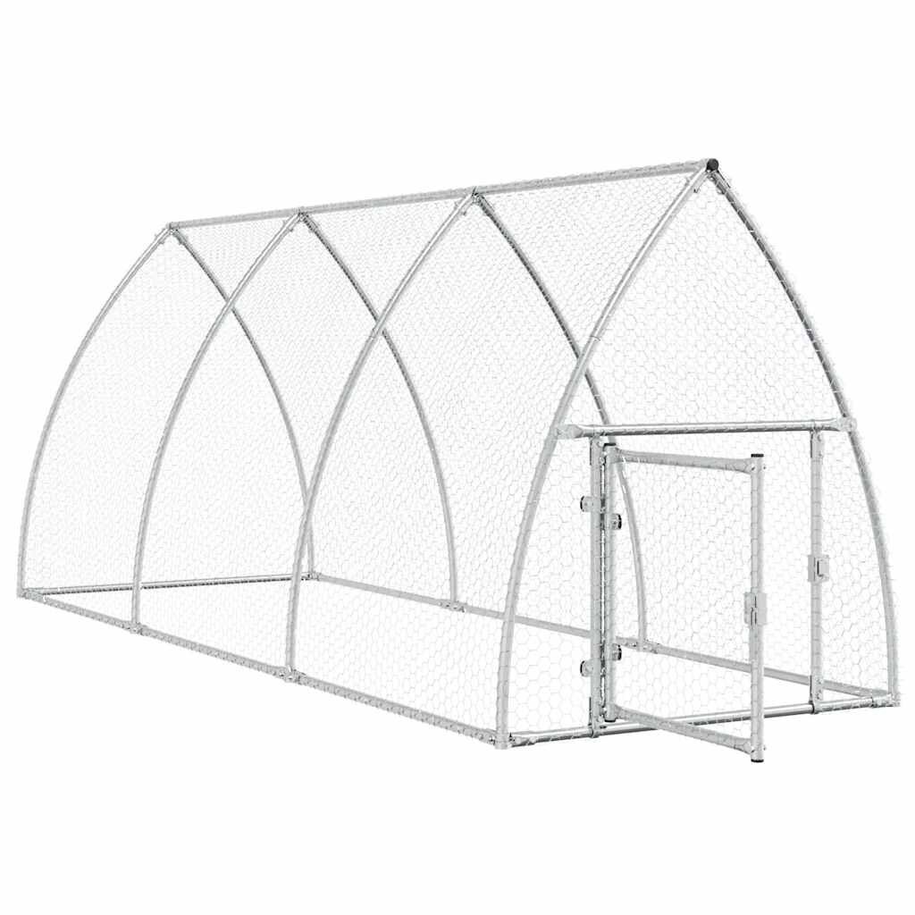 Poulailler en acier galvanisé 300x105x120cm - 34% de remise - Déballé