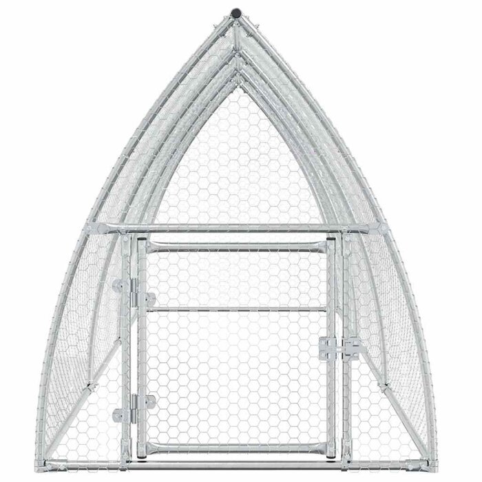 Poulailler en acier galvanisé 300x105x120cm - 34% de remise - Déballé