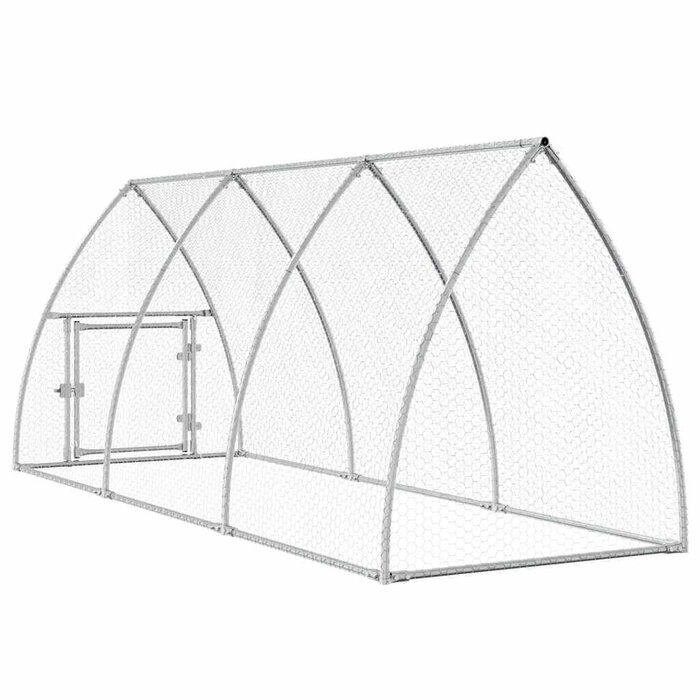 Poulailler en acier galvanisé 300x105x120cm - 34% de remise - Déballé