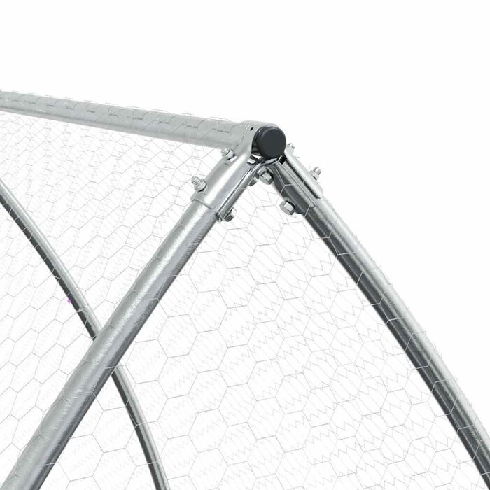 Poulailler en acier galvanisé 300x105x120cm - 34% de remise - Déballé
