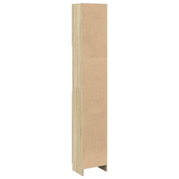 Armoire de salle de bain chêne sonoma 32x25,5x190 cm - 34% de remise