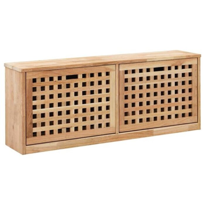 Banc à chaussures en noyer 94x20x38 cm - 34% de remise