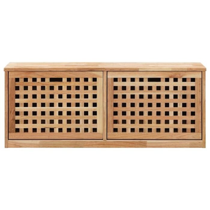 Banc à chaussures en noyer 94x20x38 cm - 34% de remise