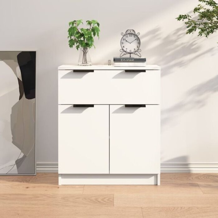 Buffet bas blanc 60x30x70 cm - 34% de remise