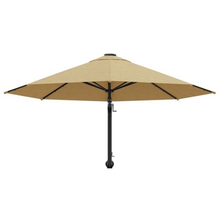 Parasol mural 300 cm taupe - 34% de remise - État déballé