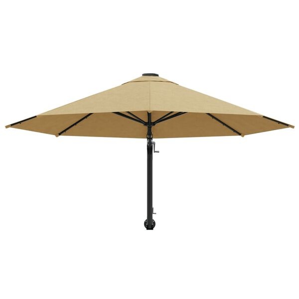 Parasol mural 300 cm taupe - 34% de remise - État déballé