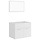 Ensemble meuble salle de bain et miroir - Blanc - 34% de remise