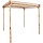 Pergola de jardin en bambou 170x170x220 cm - 35% de remise