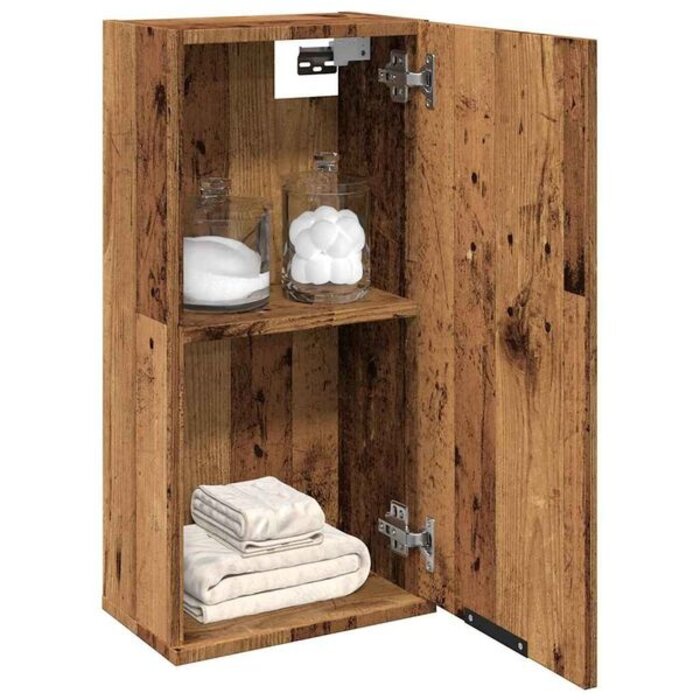 Meuble de salle de bain mural vieux bois - 33% de remise