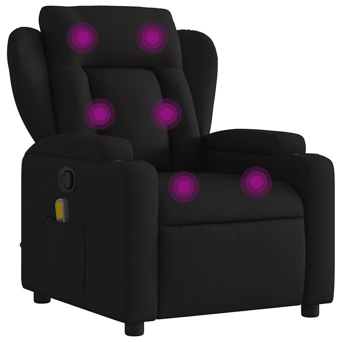 Fauteuil de massage inclinable noir - 35% de remise