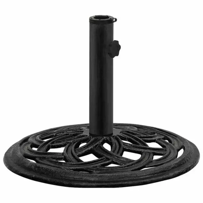 Pied de parasol en fonte noir 44x31 cm - 33% de remise