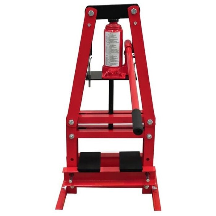 Vidaxl Presse hydraulique d'atelier 6 tonnes - Rouge - 35% de remise