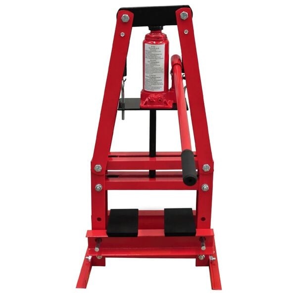 Vidaxl Presse hydraulique d'atelier 6 tonnes - Rouge - 35% de remise