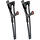 Lot de 2 béquilles pliables réglables noires - 100x5x5 - 28% de remise