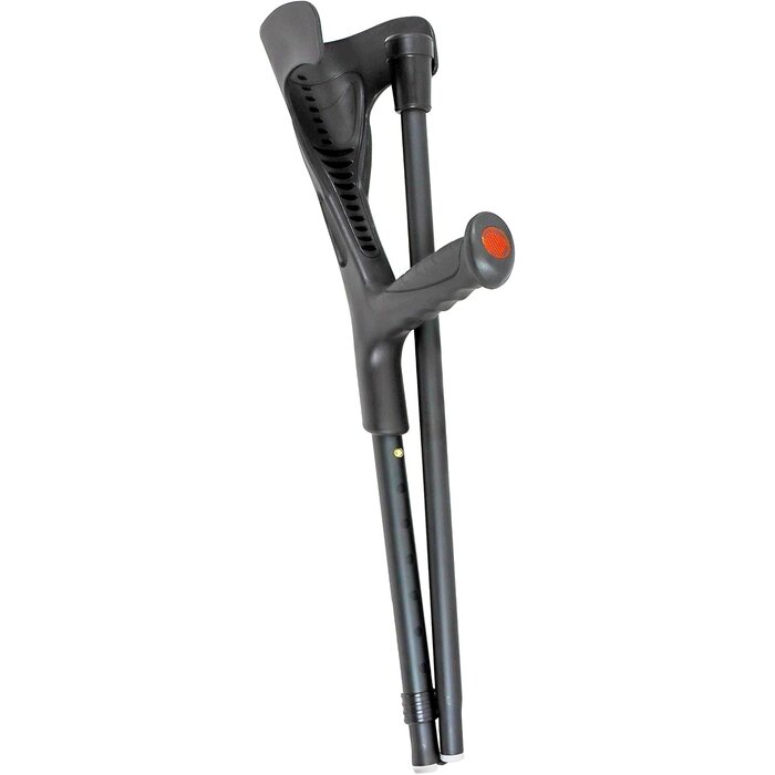 Lot de 2 béquilles pliables réglables noires - 100x5x5 - 28% de remise