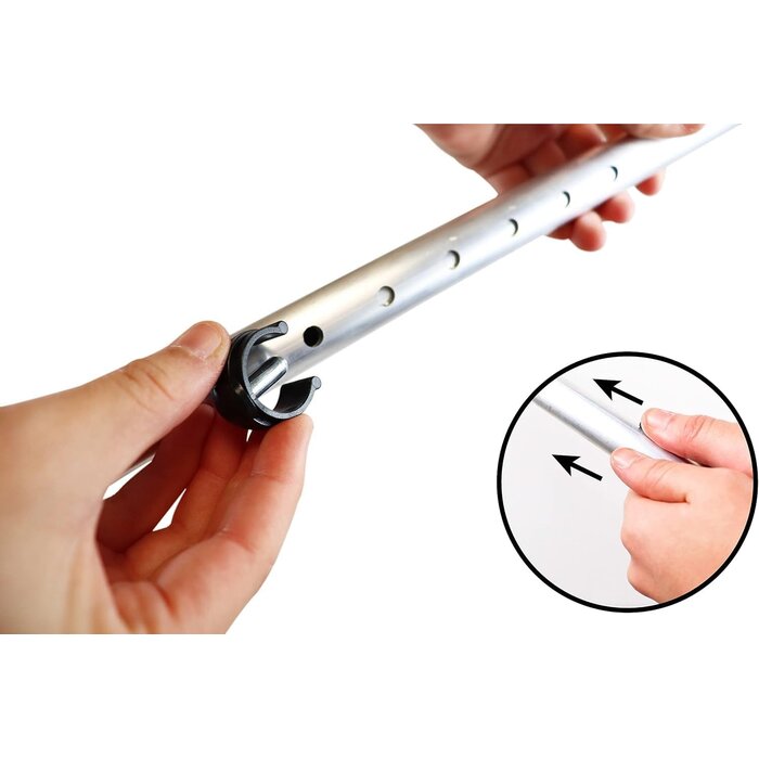 Béquilles anglaises ergonomiques réglables - Noir - 30% de remise