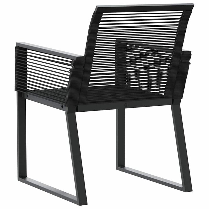 Lot de 4 chaises de jardin en rotin noir - 35% de remise