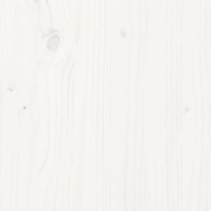 Cadre de lit en pin massif blanc 150x200 cm - 34% de remise