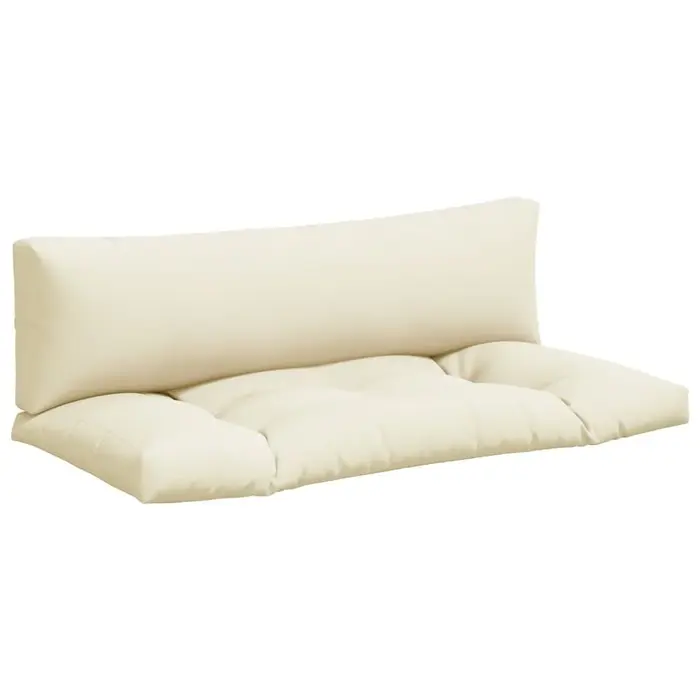 Ensemble de 2 coussins pour palette couleur crème - 34% de remise