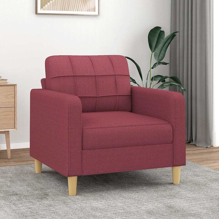 Fauteuil 60 cm rouge vin - 34% de remise