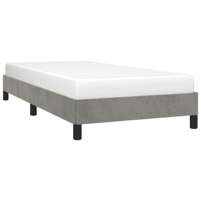 Vidaxl Cadre de lit velours gris clair 100x200cm - 33% de remise