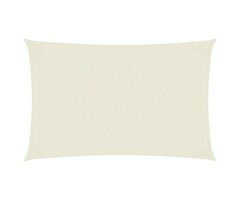 Vidaxl Voile d'ombrage rectangulaire 4x7m Crème - 45% de remise