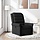 Fauteuil inclinable en tissu noir - 35% de remise