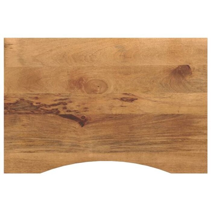 Plateau de bureau en bois de manguier massif 80x50x2,5 cm - 33% de remise