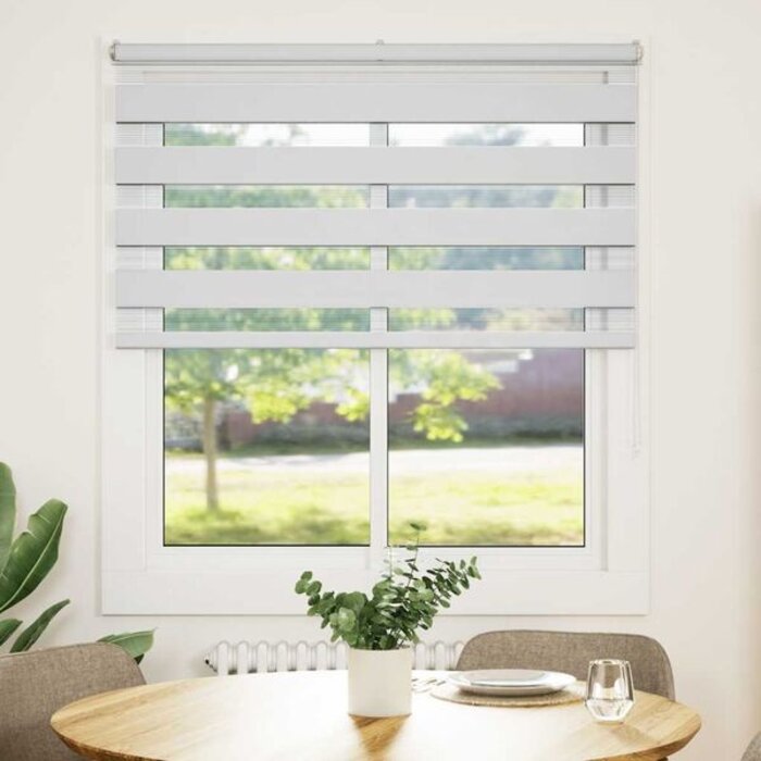 Vidaxl Store enrouleur jour nuit blanc 130x150 cm - 32% de remise