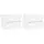 Lot de 2 tables de chevet murales LED blanches - 34% de remise