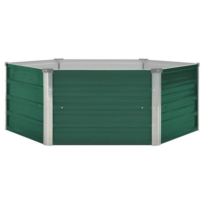 Jardinière surélevée acier galvanisé 129x129x46 cm - 33% de remise