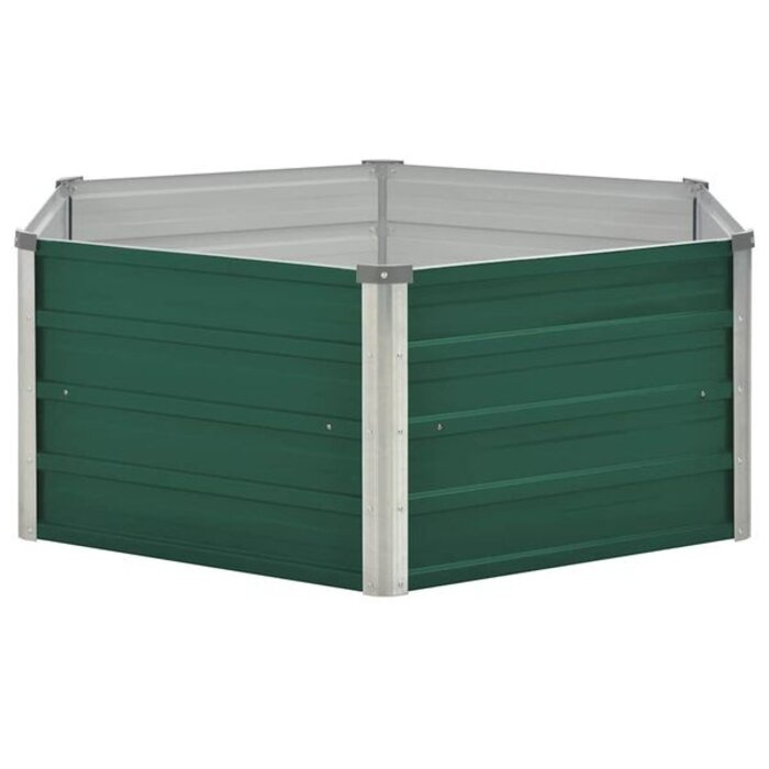 Jardinière surélevée acier galvanisé 129x129x46 cm - 33% de remise