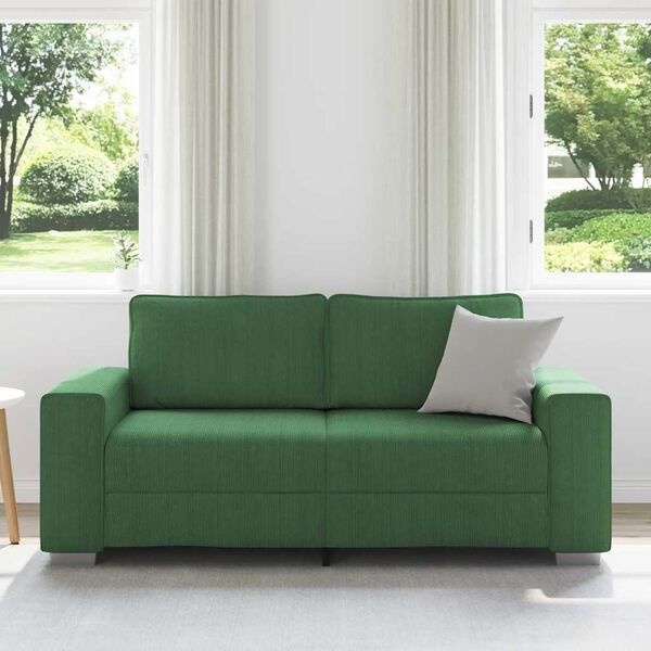 Vidaxl Canapé loveseat velours côtelé vert 180cm - 35% de remise